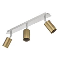 Loftspot Zen 3 med 3 lyskilder i hvid og guld^EMIBIG LIGHTING Hot
