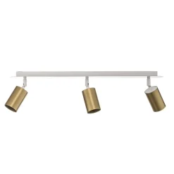 Loftspot Zen 3 med 3 lyskilder i hvid og guld^EMIBIG LIGHTING Hot
