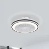 EGLO Loftventilatorer>Loftventilator Almeria LED CCT, hvid/sort