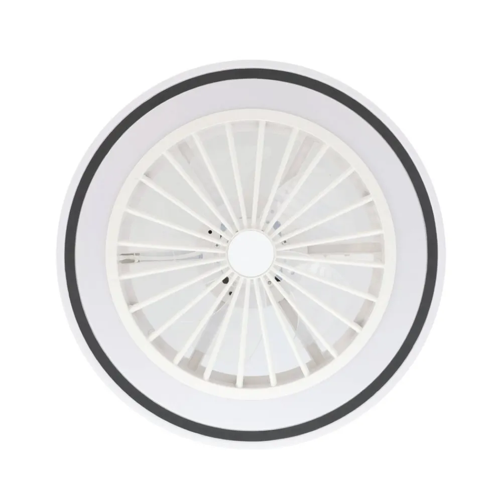 EGLO Loftventilatorer>Loftventilator Almeria LED CCT, hvid/sort