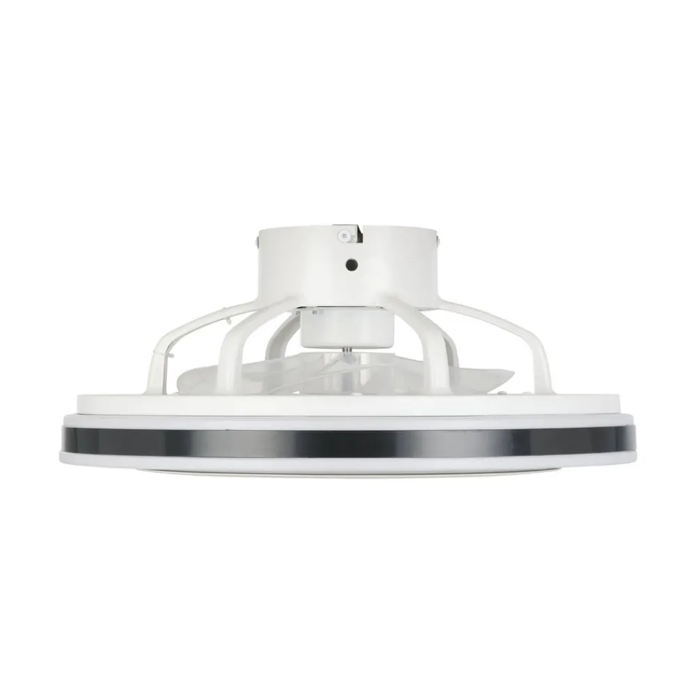 EGLO Loftventilatorer>Loftventilator Almeria LED CCT, hvid/sort