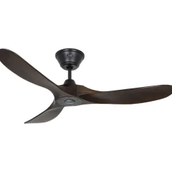 Loftventilator Eco Genuino 122 sort/valnøddetræ^CasaFan Discount