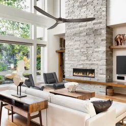 CasaFan Loftventilatorer>Loftventilator Eco Genuino 152 krom/valnød