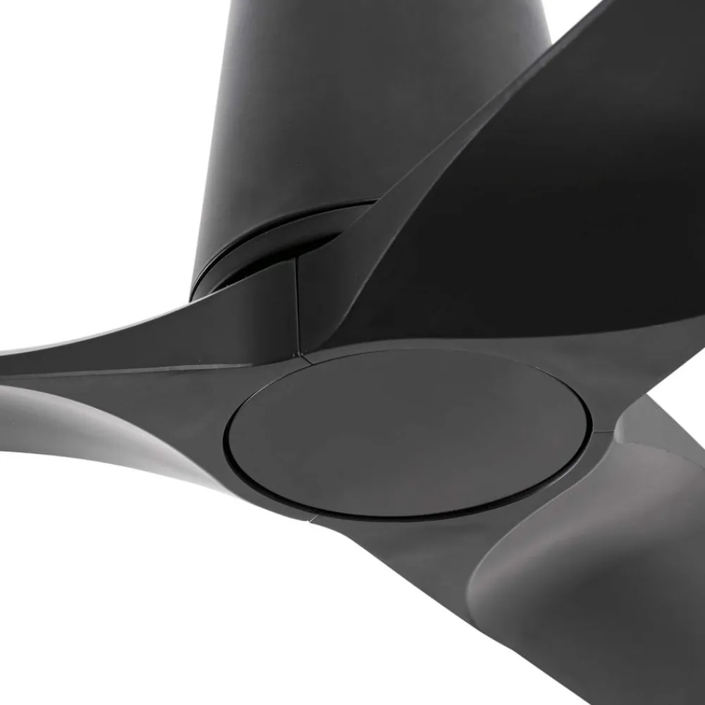 FARO BARCELONA Loftventilatorer>Loftventilator Hey S, sort, DC-motor, støjsvag, Ø 90 cm