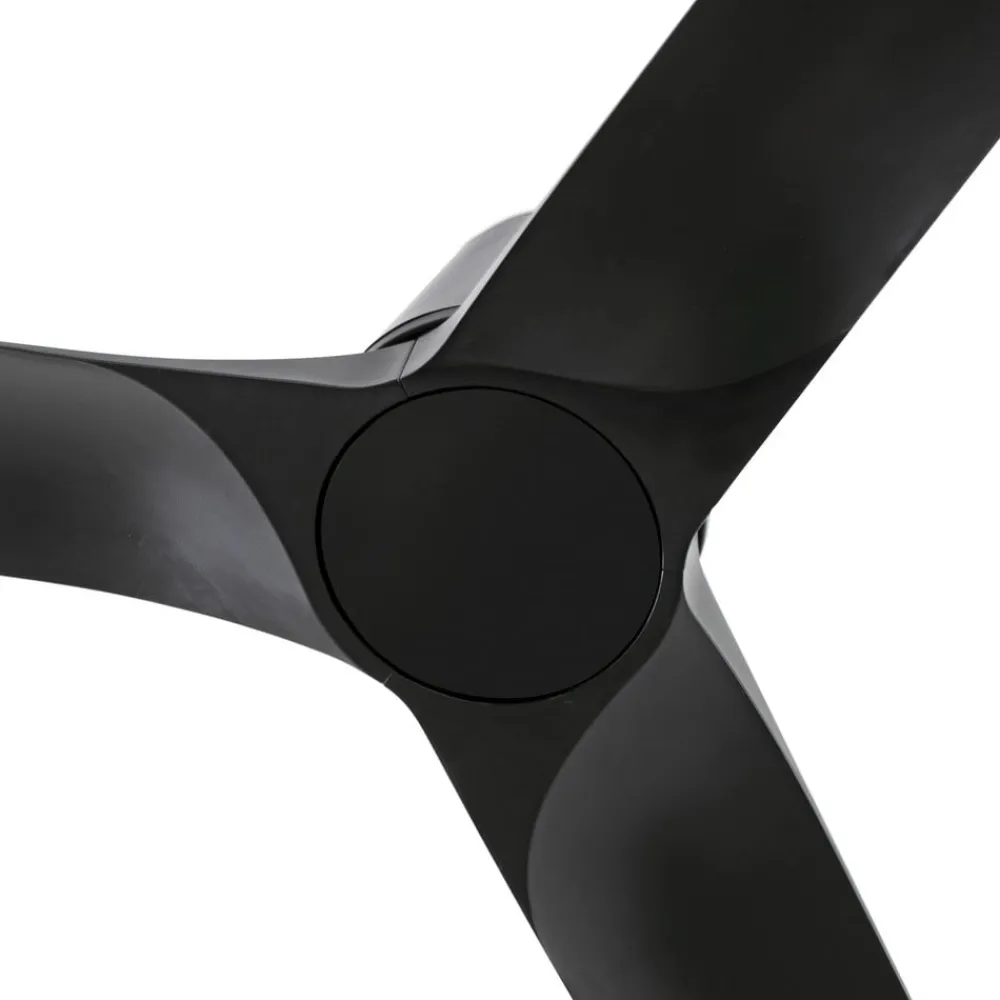 FARO BARCELONA Loftventilatorer>Loftventilator Hey S, sort, DC-motor, støjsvag, Ø 90 cm