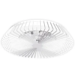 Mantra Iluminación Loftventilator Himalaya LED, app, fjernbetjening, hvid