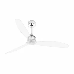 Loftventilator Just Fan M, krom/transparent^FARO BARCELONA Sale