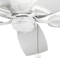 KICHLER Loftventilator Kevlar 60 IP44, hvid, Ø 152 cm