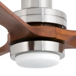 FARO BARCELONA Loftventilatorer>Loftventilator Lantau L LED nikkel/mørk fyr