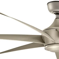 Loftventilator Lehr2, IP44, sølv antik, Ø 137 cm^KICHLER Sale