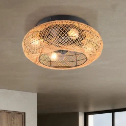 Reality Leuchten Loftventilatorer>Loftventilator Lillesand med lys, lydløs, Ø 50 cm, fjernbetjening