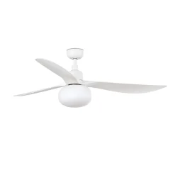 Loftventilator med lys Outwood, hvid, DC, støjsvag, Ø150cm^FARO BARCELONA Best