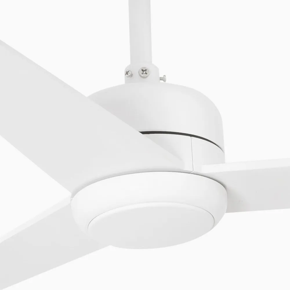 FARO BARCELONA Loftventilator Nuu, trevinget, hvid