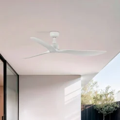 Loftventilator Outwood, hvid, DC, støjsvag, Ø 150 cm, IP44^FARO BARCELONA Outlet