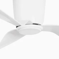 FARO BARCELONA Loftventilator Pemba L, DC-motor, hvid