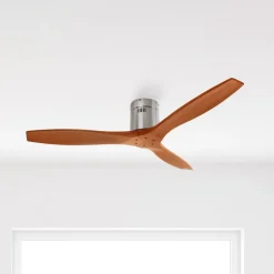 Loftventilator Stem med trævinger, mørkt træ^LEDS-C4 Outlet