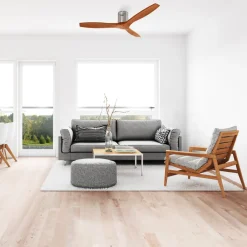 Loftventilator Stem med trævinger, mørkt træ^LEDS-C4 Outlet