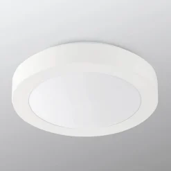 FARO BARCELONA Logos loftlampe til bad, Ø 27 cm, hvid