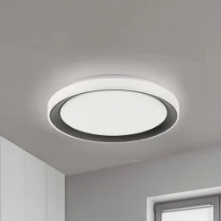 LOLA Smart Loftlamper>Disc LED-loftlampe, sort/hvid, RGBW