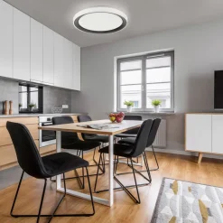 LOLA Smart Loftlamper>Disc LED-loftlampe, sort/hvid, RGBW