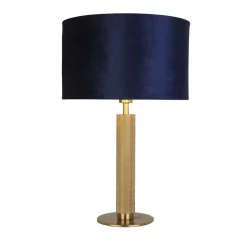 Searchlight Bordlamper>London bordlampe, messing/blå