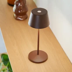 LOOM DESIGN Dekorationsbelysning|Terrassebelysning>LED genopladelig bordlampe Modi Micro, IP65, corten