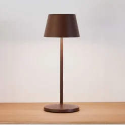 LOOM DESIGN Dekorationsbelysning|Terrassebelysning>LED genopladelig bordlampe Modi Micro, IP65, corten