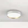 LED-loftlampe Lucia, hvid/guldfarvet Ø 35 cm^LOOM DESIGN New