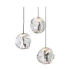 LOOM DESIGN Pendellamper>LED-pendellampe Ice Ball 3, klar, akryl