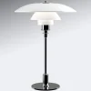 bordlampe PH 3 1/2-2 1/2, krom/hvid, 47 cm^Louis Poulsen Clearance