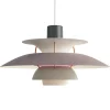 Designer-pendellampe PH 5, grå, Ø 50 cm^Louis Poulsen