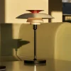 Louis Poulsen Dekorationsbelysning>LED-bordlampe PH 80, hvid/rød/krom IP44