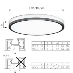 Louis Poulsen Munkegaard Ø 46 cm, krom/højglans