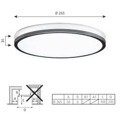 Louis Poulsen Munkegaard Ø 26,5 cm, krom/højglans