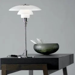 Louis Poulsen PH 3/2 bordlampe, højglans forkromet