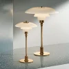 PH 2/1 bordlampe, messing-hvid^Louis Poulsen Best