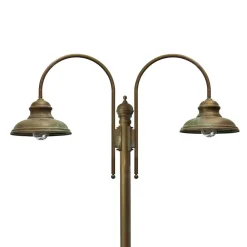 Moretti Luce Lygtepæle>Luca lygtepæl, messing, antik kobber, 2 lyskilder