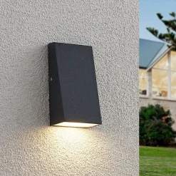 Lucande Væglamper>Adarey udendørs LED-væglampe, IP54