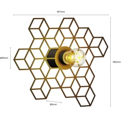 Alexaru væglampe, bikage, sort^Lucande Best