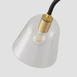 Lucande Anjita gulvlampe, glasskærm