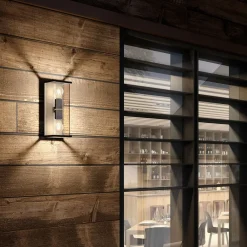 Lucande Annalea udendørs væglampe, 40 cm, 2 lyskilder, IP54