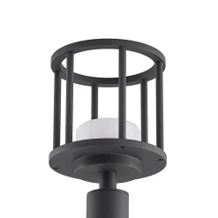 Lucande Berenike 60 cm vejlampe, mørkegrå, metal, GX53