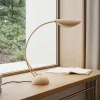 Lucande Pendellamper|Bordlamper>bordlampe Rivera, beige, metal, sten, 51 cm, G9