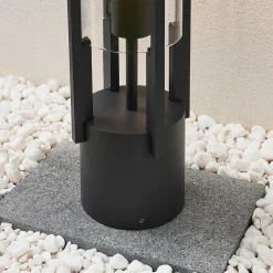 Brienne sokkellampe, 50 cm, antracit, metal^Lucande Sale