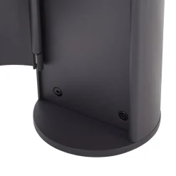 Corban sokkellampe, grå, sensor, udtag, IP44^Lucande