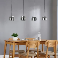 Diano hængelampe, røggrå, version med 4 lyskilder^Lucande Discount