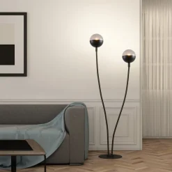 Dustian gulvlampe, 2 lyskilder^Lucande Outlet