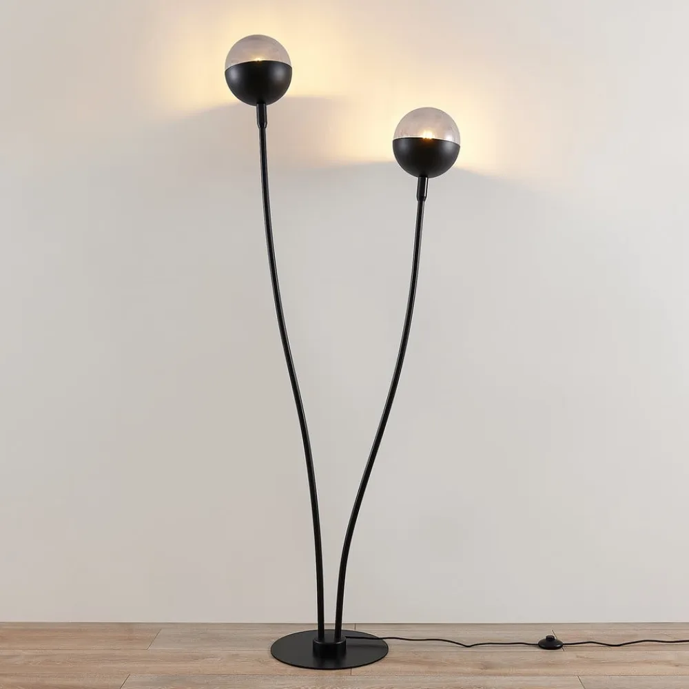 Dustian gulvlampe, 2 lyskilder^Lucande Outlet