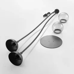 Dustian gulvlampe, 2 lyskilder^Lucande Outlet