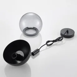 Dustian pendellampe, glaskugle^Lucande Hot